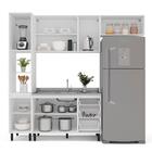 Cozinha Completa Amara 8 Portas 3 Gavetas 40250078 Branco - P