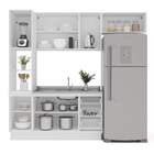 Cozinha Completa Amara 8 Portas 3 Gavetas 40250084 Branco/cre