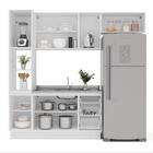 Cozinha Completa Amara 8 Portas 3 Gavetas 40250084 Branco/ver