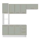 Cozinha Completa Amara 8 Portas 3 Gavetas 40250084 Branco/ver