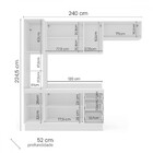 Cozinha Completa Amara 8 Portas 3 Gavetas 40250096 Branco/cre