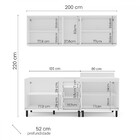 Cozinha Completa Amara 9 Portas 3 Gavetas 40250077 Branco/azu