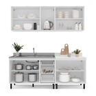 Cozinha Completa Amara 9 Portas 3 Gavetas 40250077 Branco/ver