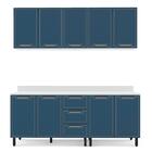 Cozinha Completa Amara 9 Portas 3 Gavetas 40250089 Branco/azu