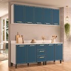 Cozinha Completa Amara 9 Portas 3 Gavetas 40250089 Branco/azu