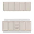 Cozinha Completa Amara 9 Portas 3 Gavetas Branco/creme - Poli