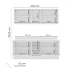 Cozinha Completa Amara 9 Portas 3 Gavetas Branco/verde Oliva