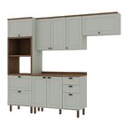 Cozinha Completa Americana 4 Peças Com 4 Gavetas Portas Prove