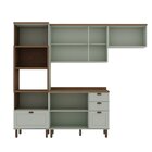 Cozinha Completa Americana 4 Peças Com 4 Gavetas Portas Prove