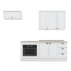 Cozinha Completa Americana 4 Peças Com Balcão Forno De Embuti