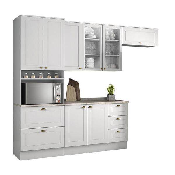 Cozinha Completa Americana 4 Peças Com Torre Quente 1 Forno E