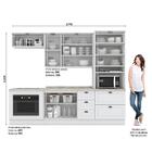 Cozinha Completa Americana 5 Peças Com Balcão Forno De Embuti