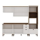 Cozinha Completa Americana 5 Peças Com Portas 4 Gavetas Branc