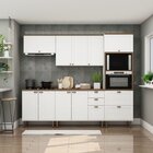 Cozinha Completa Americana 5 Peças Com Portas 4 Gavetas Branc