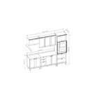 Cozinha Completa Americana 5 Peças Com Portas 4 Gavetas Branc