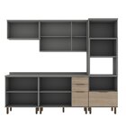 Cozinha Completa Americana 5 Peças Com Portas 4 Gavetas Turin