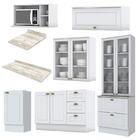 Cozinha Completa Americana 7 Peças Com Cristaleira - Móveis H