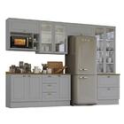 Cozinha Completa Americana 7 Peças Com Cristaleira - Móveis H