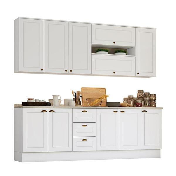 Cozinha Completa Americana 7 Peças Com Tampo - Móveis Henn