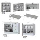 Cozinha Completa Americana 7 Peças - Móveis Henn