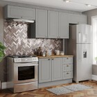 Cozinha Completa Americana 7 Portas 3 Gavetas Com Tampo 100%