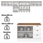 Cozinha Completa Americana 7 Portas 3 Gavetas Com Tampo 100%