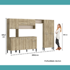 Cozinha Completa Arizona Plus Com Armário E Balcão Carraro