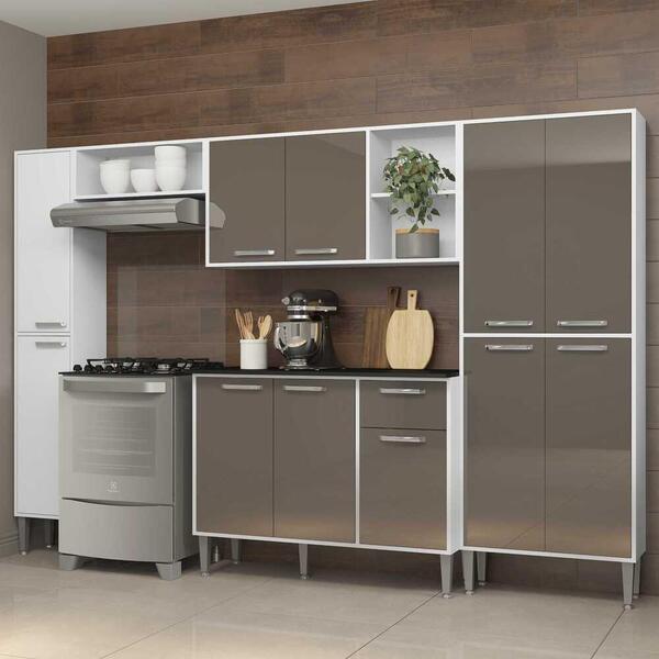 Cozinha Completa Armário E Balcão Xangai Classic Multimóveis