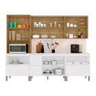 Cozinha Completa Art 11 Portas 4 Gavetas Freijó/ártico/soft -