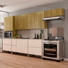 Cozinha Completa Art 12 Portas 4 Gavetas Freijo/vanilla - Kit