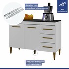 Cozinha Completa Atenas 10 Portas 3 Gavetas Branco - Kaiki Mó