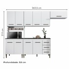 Cozinha Completa Atenas 10 Portas 3 Gavetas Branco - Kaiki Mó