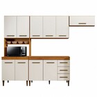Cozinha Completa Atenas 10 Portas 3 Gavetas Nature/off White