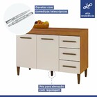 Cozinha Completa Atenas 10 Portas 3 Gavetas Nature/off White