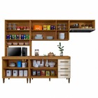 Cozinha Completa Atenas 10 Portas 3 Gavetas Nature/off White