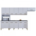 Cozinha Completa Atenas 12 Portas 3 Gavetas Branco - Kaiki Mó