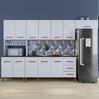 Cozinha Completa Atenas 12 Portas 3 Gavetas Branco - Kaiki Mó