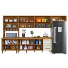 Cozinha Completa Atenas 12 Portas 3 Gavetas Nature/off White