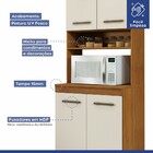 Cozinha Completa Atenas 12 Portas 3 Gavetas Nature/off White