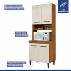 Cozinha Completa Atenas 12 Portas 3 Gavetas Nature/off White