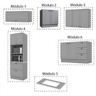 Cozinha Completa Atlanta 10 Portas 5 Gavetas 100% Mdf America