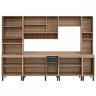 Cozinha Completa Avelã 14 Portas 2 Gavetas Mel/grafite - Tela