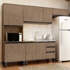 Cozinha Completa Ayla 11 Portas 2 Gavetas Nogal - Pnr Móveis