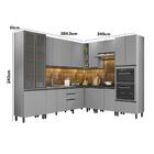 Cozinha Completa Belize 10 Peças Com Cristaleira E Torre Quen