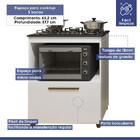 Cozinha Completa Blumenau 6 Portas Kaiki Móveis