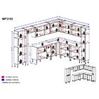 Cozinha Completa C/ Armário E Balcão Xangai Pop Multimóveis