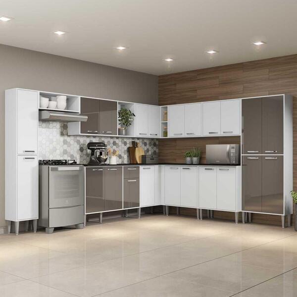 Cozinha Completa C/ Armário E Balcão Xangai Pop Multimóveis