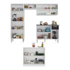 Cozinha Completa C/ Bancada Siena Multimóveis Mp2040 Branca/p