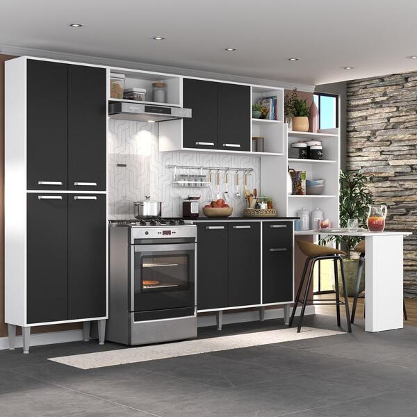 Cozinha Completa C/ Mesa Dobrável Siena Multimóveis Mp2039 Br