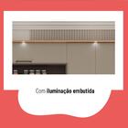 Cozinha Completa Caiena 12 Portas 3 Gavetas Com Vidro E Led M